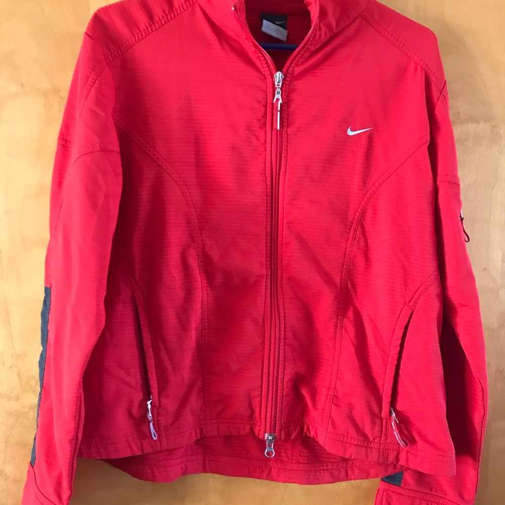 Nike Red Zip-Up Jacket